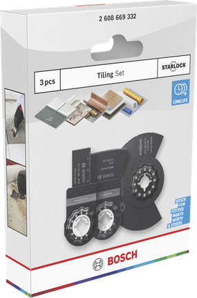 „Bosch“ plytelių klojimo peilių rinkinys, 3 vnt.